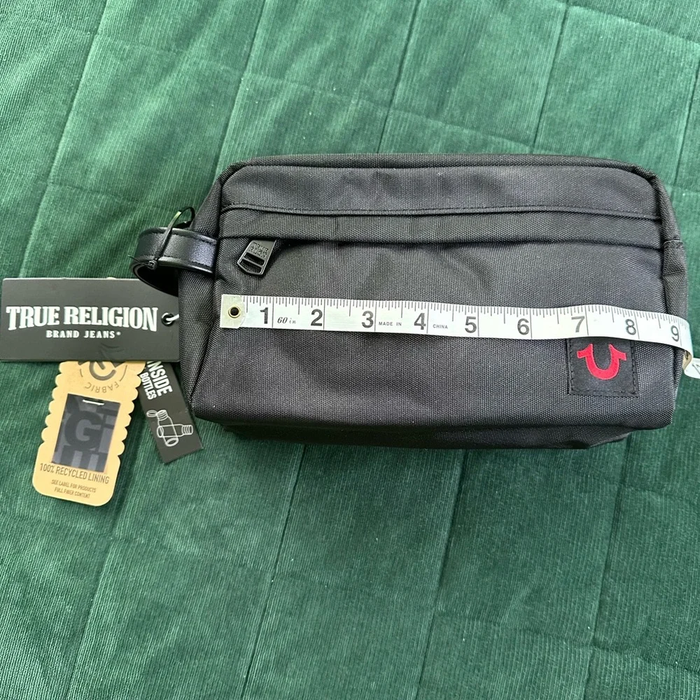 True Religion Black Belt Bag for Men